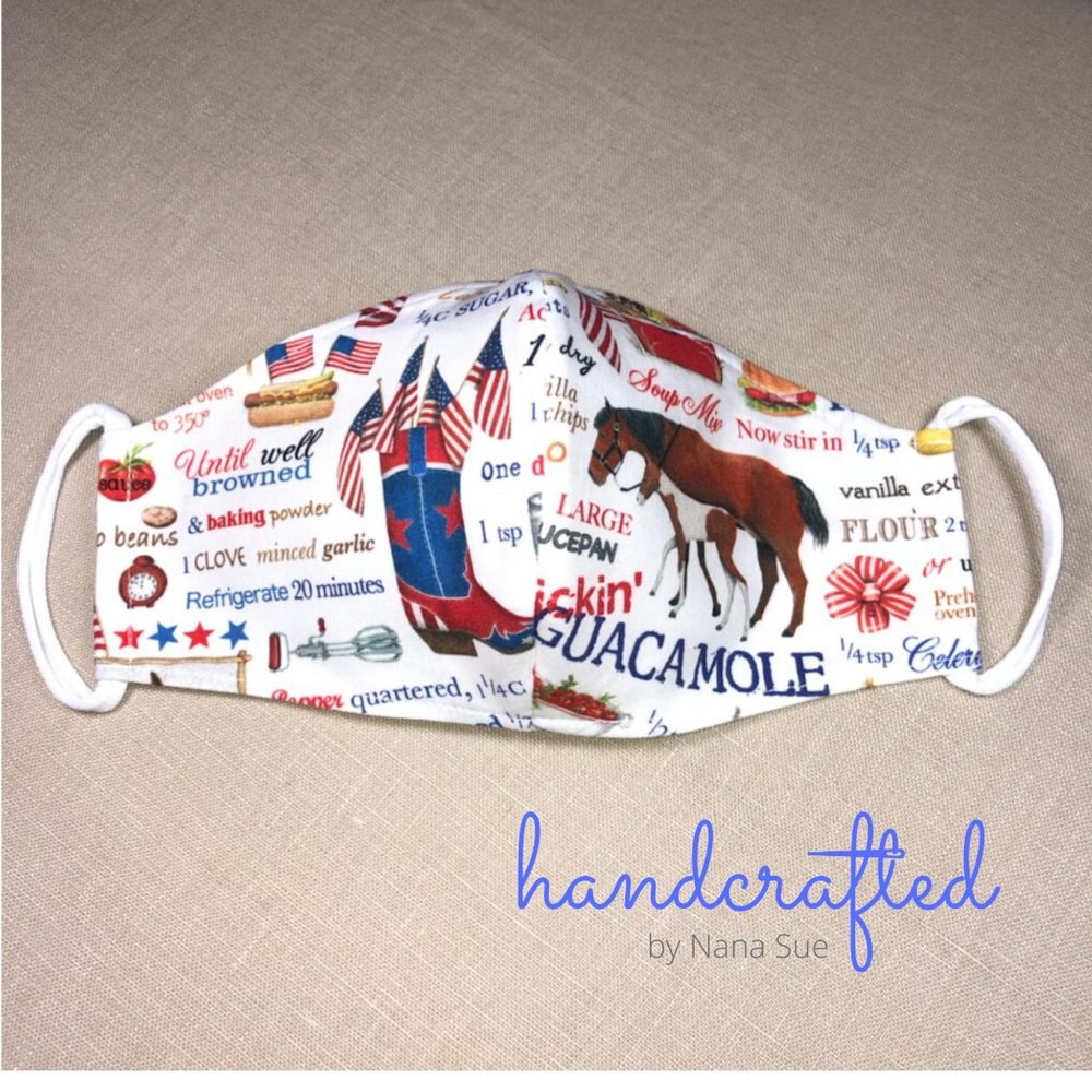 COWBOY BBQ WESTERN Fabric Mask